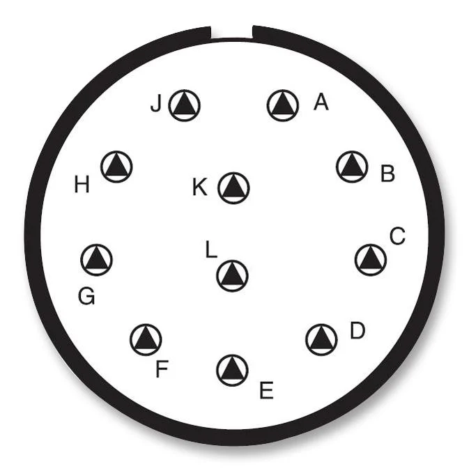AMPHENOL AEROSPACE CTV06RW-21-11P Circular Connector, Threaded, Crimp, Composite, CTV Series, MIL-DTL-38999 Series III, Straight Plug - Image 2